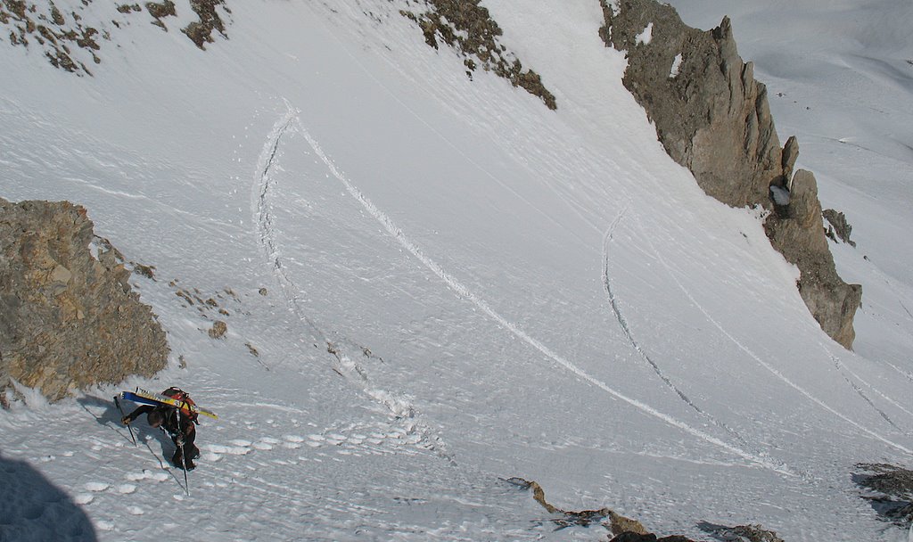 #5 Couloir Nord : Court déchaussage pour sortir Couloir Nord : Court déchaussage pour sortir