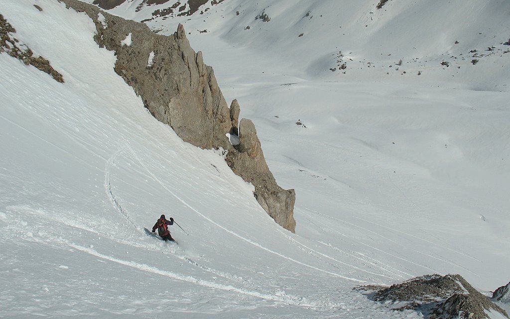 #8 Couloir Nord : Retour vers le Vallon d Couloir Nord : Retour vers le Vallon d'Albert
