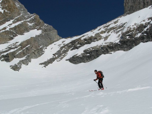 #5 Breche de la Meije : Vue de la Bréche de la Meije et du couloir final Breche de la Meije : Vue de la Bréche de la Meije et du couloir final