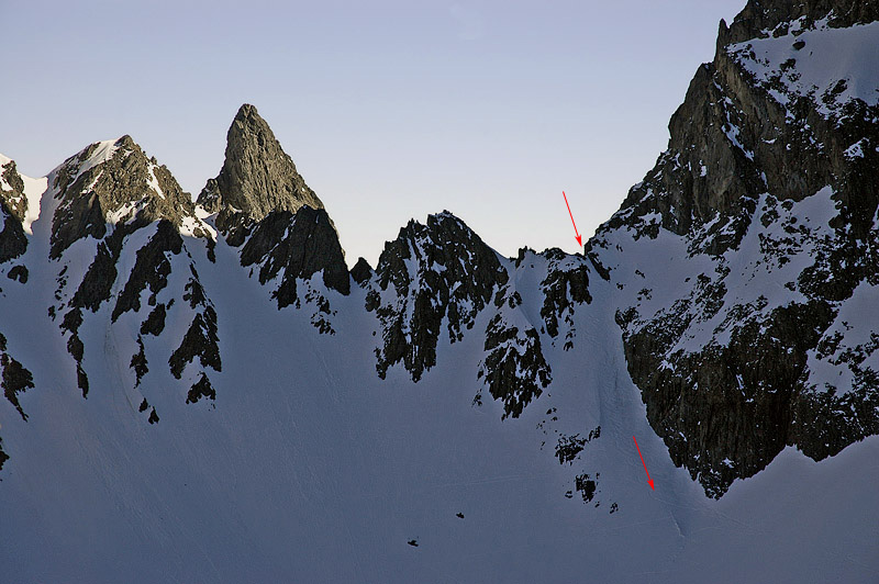 #8 Col de la Balmette : Le versant ouest. A gauche, le pic Lamartine Col de la Balmette : Le versant ouest. A gauche, le pic Lamartine