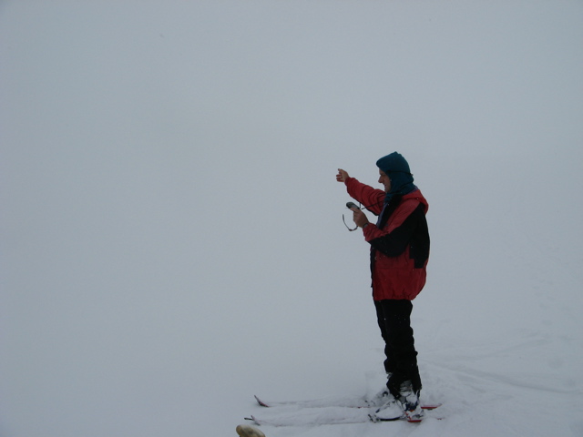 Suivez les Waipoints : En montant au col de la croix