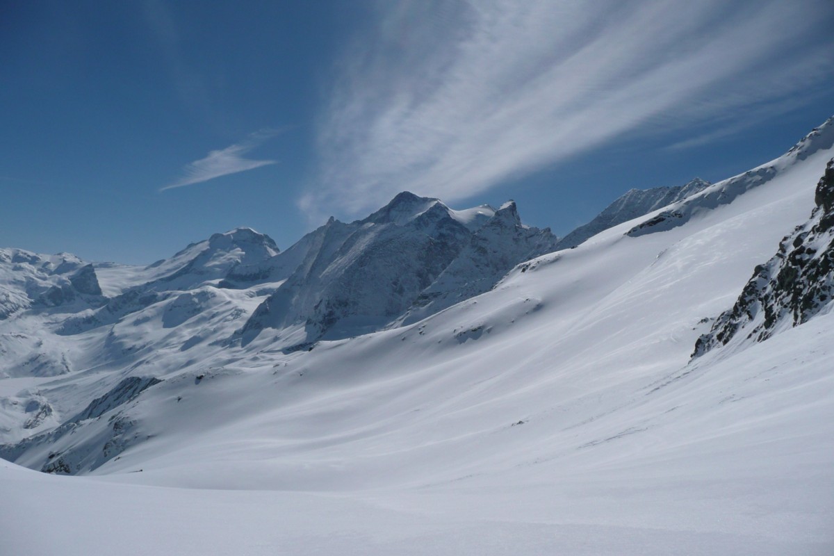#4 Grande Motte - Grande Casse : Vue du col 2828 m Grande Motte - Grande Casse : Vue du col 2828 m