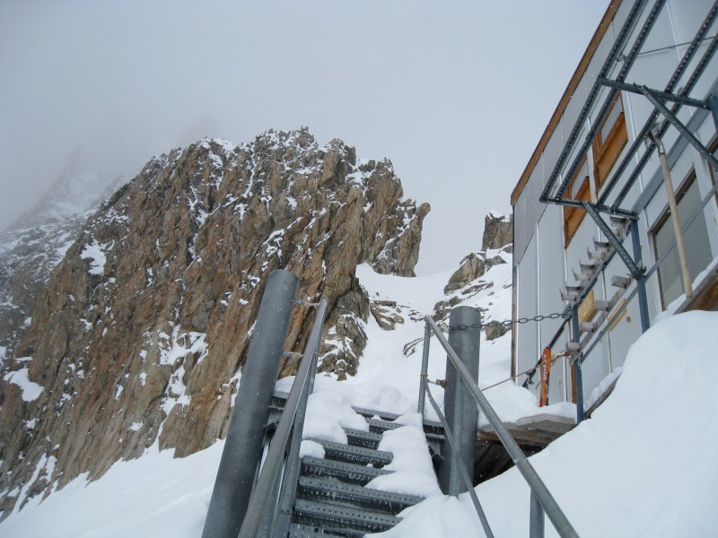 #2 Escalier blindé de neige : Arrivée au promontoire Escalier blindé de neige : Arrivée au promontoire