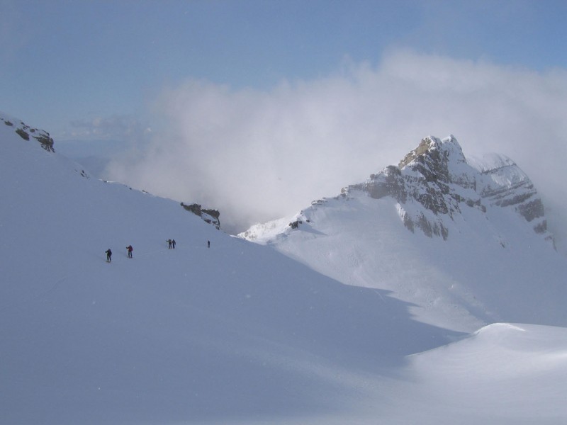 Vieux Chaillol : Montée en-dessus du col de la Pisse.