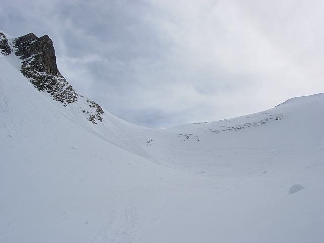#2 Combe de Tardevant : La dernière grimpette avant l Combe de Tardevant : La dernière grimpette avant l'arete. le groupe me laissera filer à cet endroit