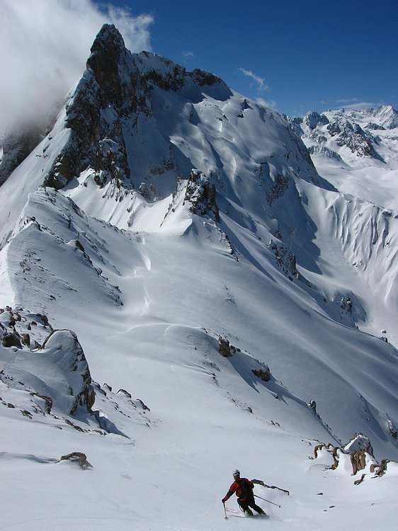 #15 Dent de la Portetta : Couloir W (enfin S au début) Dent de la Portetta : Couloir W (enfin S au début)
