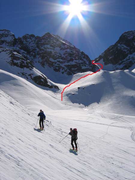 #4 Col d Col d'Arguille : Itinéraire du Col d'Arguille au niveau du lac Blanc.
Par là on redescend sur la Combe Madame (500 m de dénivellé)