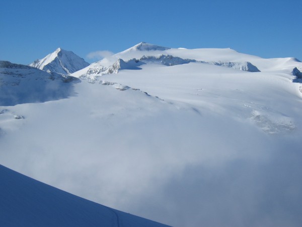 Glaciers de la Vanoise : Dent Parrachée et glaciers de la Vanoise en montant les Grands Couloirs