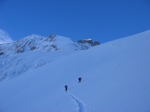 Grands Couloirs : Rive gauche du Glacier des Grands Couloirs vers 2900 m