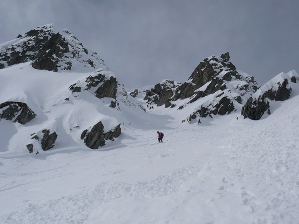 #3 bas du couloir : fin de la poudreuse... bas du couloir : fin de la poudreuse...