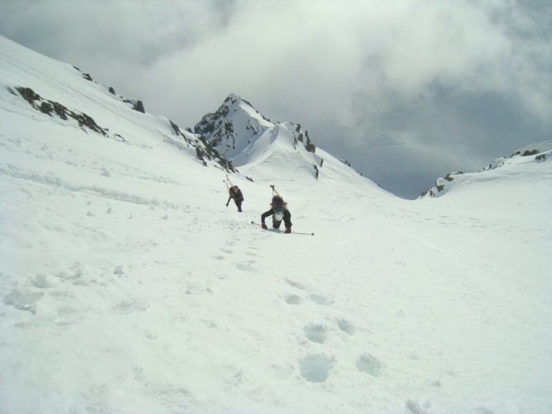 #1 Gd. Pic de Belledonne : Haut du névé Pellissier. Gd. Pic de Belledonne : Haut du névé Pellissier.
