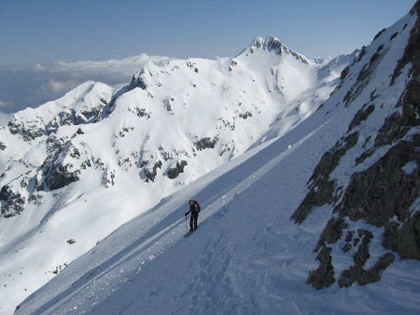 #4 Col Couttet, face NW : Ca n Col Couttet, face NW : Ca n'a pas l'air très bon, ce sera pire.