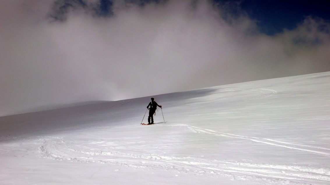 #7 Fin de la descente avec vue : Il faut y aller! (photo Kikou) Fin de la descente avec vue : Il faut y aller! (photo Kikou)