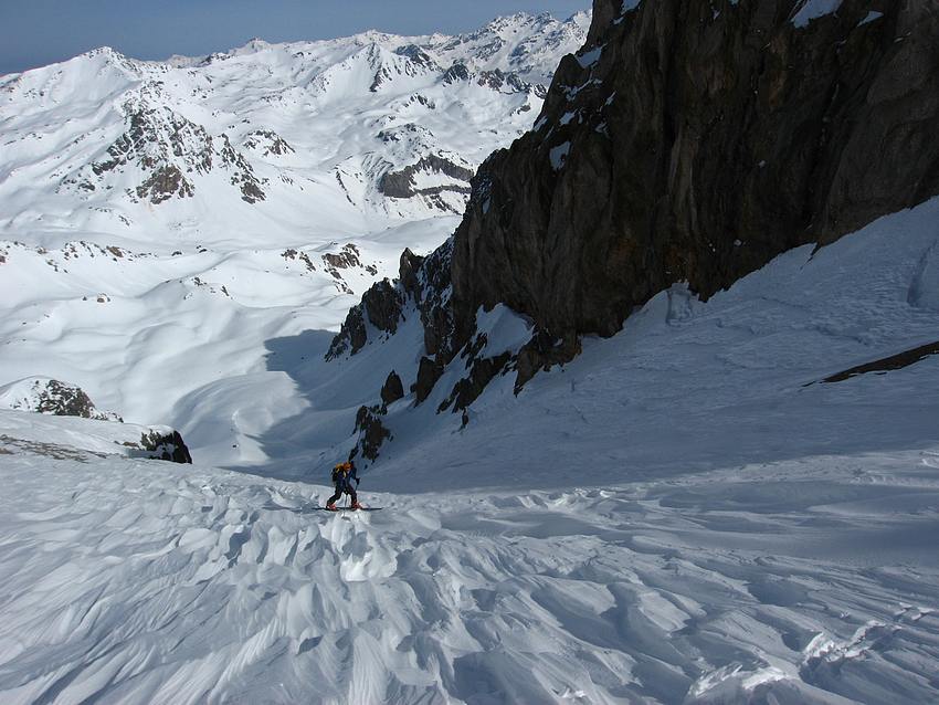 #2 Col de la Gran Bagna : Neige soufflée sous le col Col de la Gran Bagna : Neige soufflée sous le col