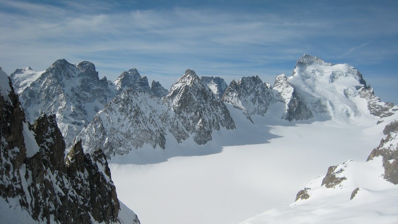 #6 Glacier Blanc : glacier blanc immaculé et Barre/Dome glacés Glacier Blanc : glacier blanc immaculé et Barre/Dome glacés