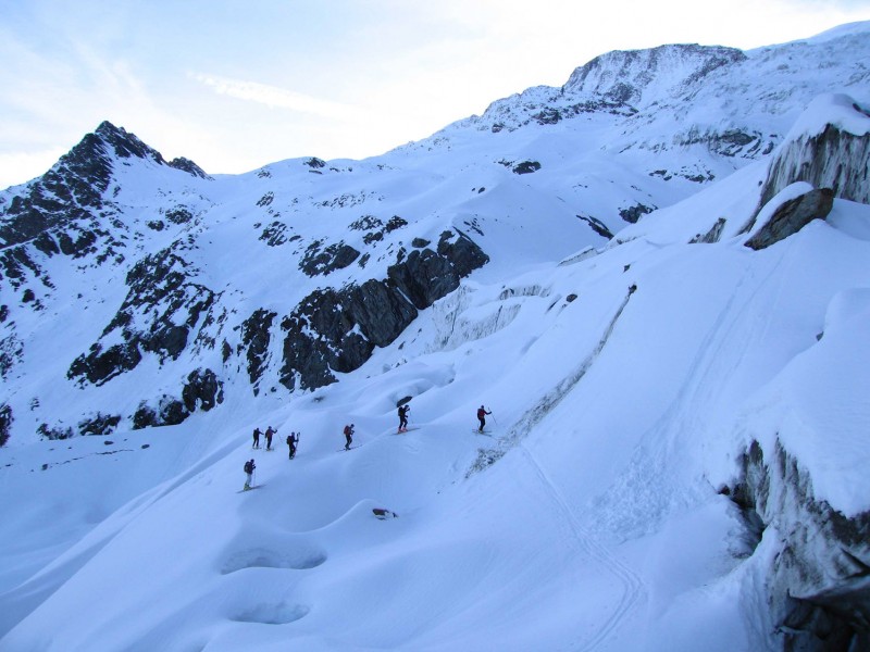 #1 Tête Rousse : La montée dans le glacier de Bionnassay. Tête Rousse : La montée dans le glacier de Bionnassay.