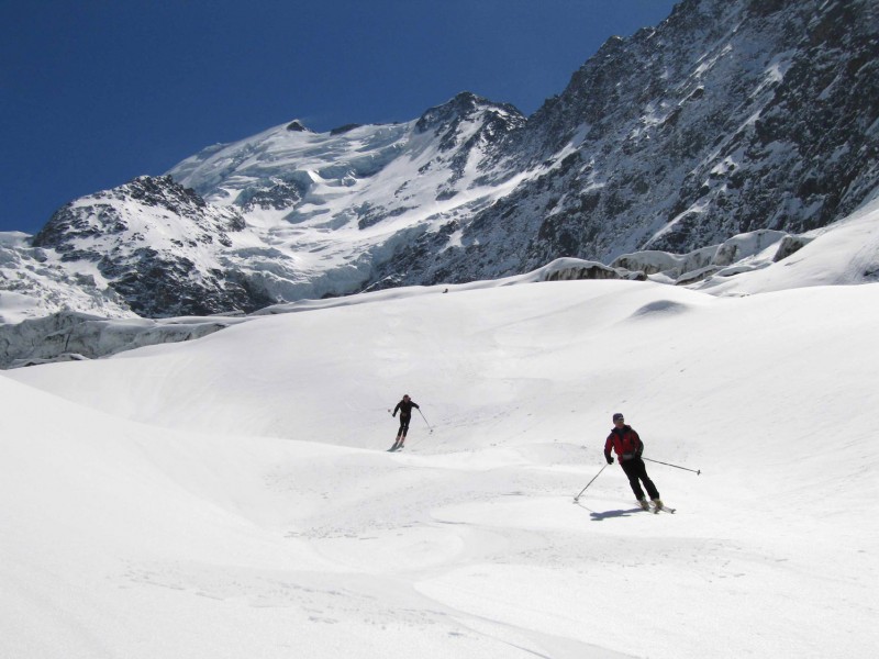 #8 Tête Rousse : Bonne neige de printemps sur le glacier. Tête Rousse : Bonne neige de printemps sur le glacier.