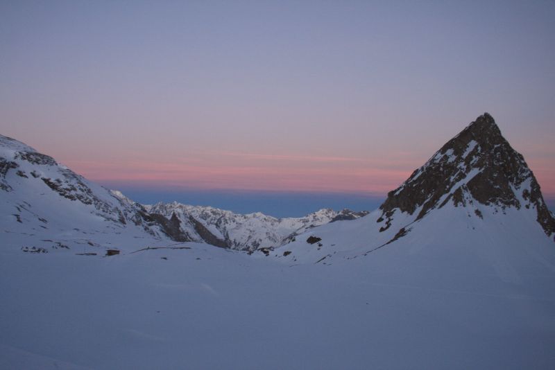 Aiguille de la Vanoise : Ambiance lever du jour