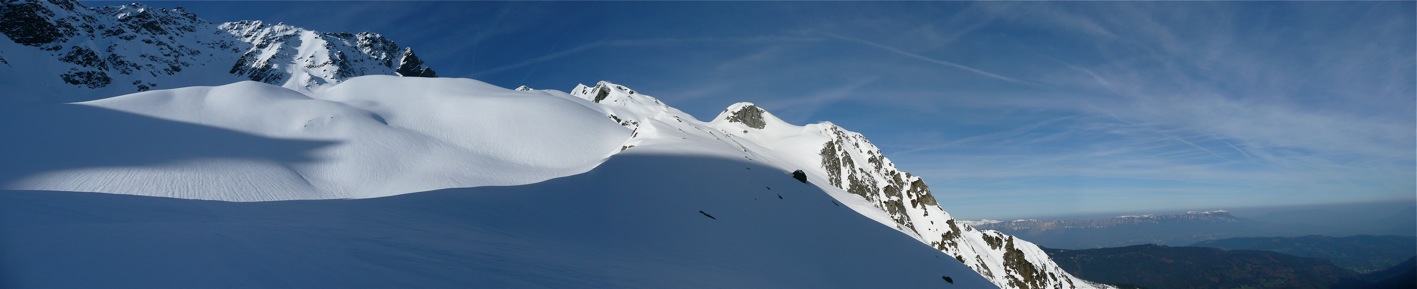 #6 Pointe de la Porte d Pointe de la Porte d'Eglise : Le couloir de gauche à l'ombre était tracé