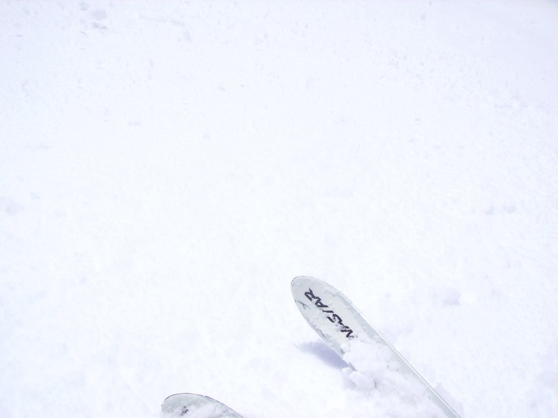 #4 les skis : Il faut bien ça pour descendre ce superbe couloir! les skis : Il faut bien ça pour descendre ce superbe couloir!