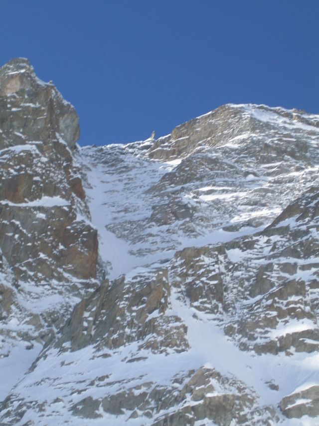 #3 Couloir occidental de la Somme : rochers a la sortie Couloir occidental de la Somme : rochers a la sortie