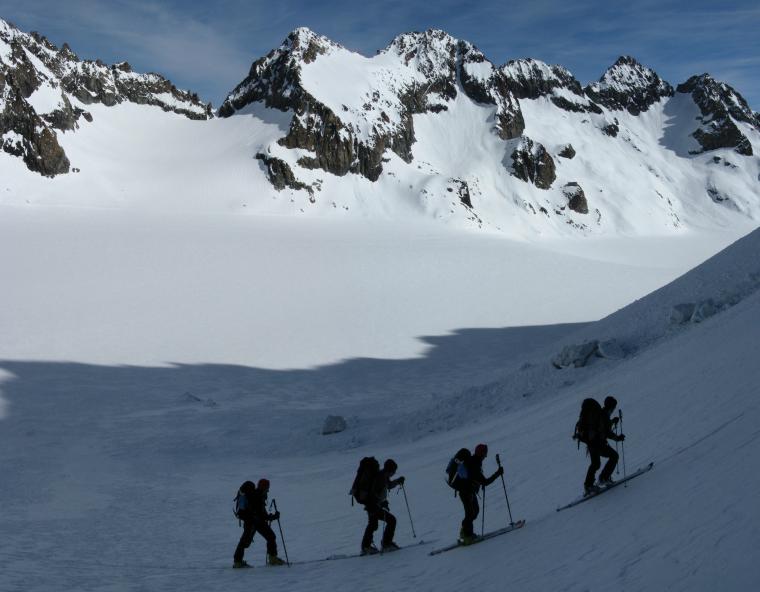 #1 Renardes en double : Roche Paillon et Neige Cordier en montant au col Renardes en double : Roche Paillon et Neige Cordier en montant au col