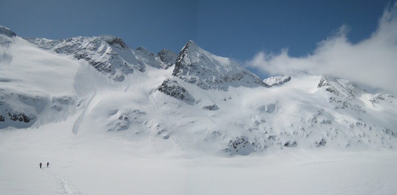 #1 Glacier Tré la Tête : De G à D : Col des Glaciers, Brêche des Lanchettes, Mont Tondu Glacier Tré la Tête : De G à D : Col des Glaciers, Brêche des Lanchettes, Mont Tondu