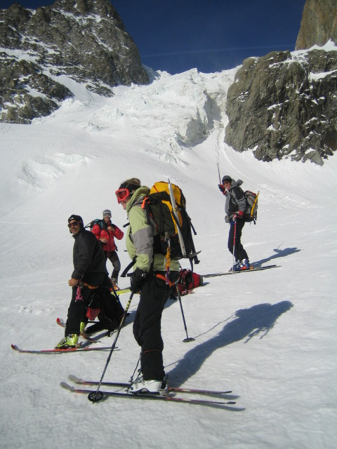 #50 Tour de la Meije 2008 : Descente du glacier de l Tour de la Meije 2008 : Descente du glacier de l'Homme le dernier jour.