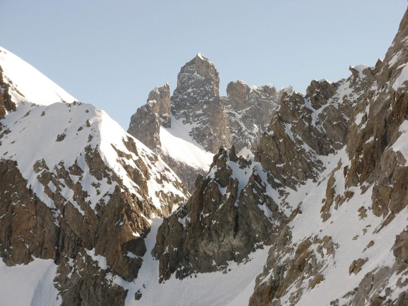 #41 Tour de la Meije 2008 : Brêche du Rateau en montant au col du replat Tour de la Meije 2008 : Brêche du Rateau en montant au col du replat
