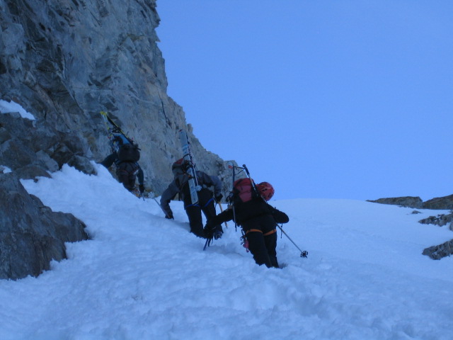 #46 Tour de la Meije 2008 : Montée à la Brèche de la Meije. Tour de la Meije 2008 : Montée à la Brèche de la Meije.