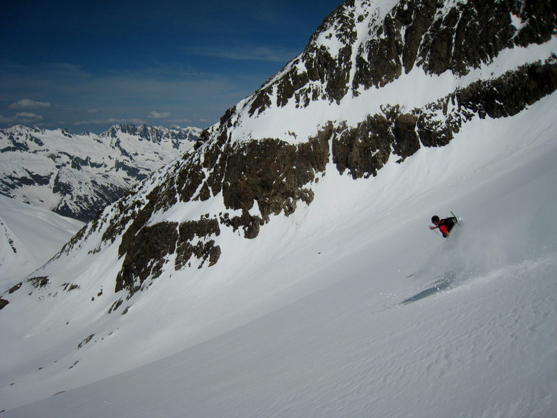 #23 Glacier de la Barbarate : Une neige de cinéma face aux Aiguilles d Glacier de la Barbarate : Une neige de cinéma face aux Aiguilles d'Argentière