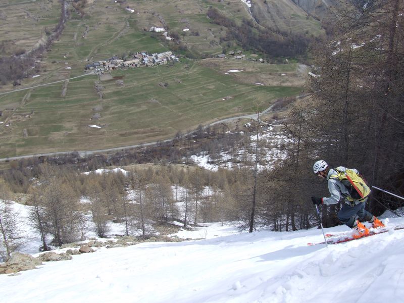 #9 En bas : Fini la bonne neige! En bas : Fini la bonne neige!