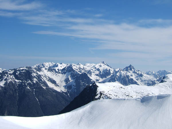 #1 Belledonne : depuis le sommet de la crête Belledonne : depuis le sommet de la crête