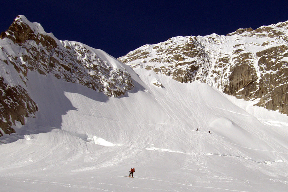 #10 Aiguille de l Aiguille de l'Amône : Le couloir d'accès à la face NE
