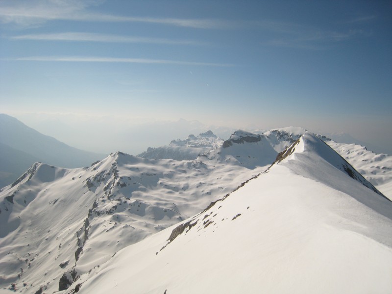 #1 Parias Fleurendon 08 05 08 : Vue du sommet. Chabrières en arrière plan Parias Fleurendon 08 05 08 : Vue du sommet. Chabrières en arrière plan