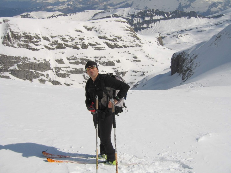 #1 La tête du Colonney : Patrick après la descente de la Tête des Lindars La tête du Colonney : Patrick après la descente de la Tête des Lindars
