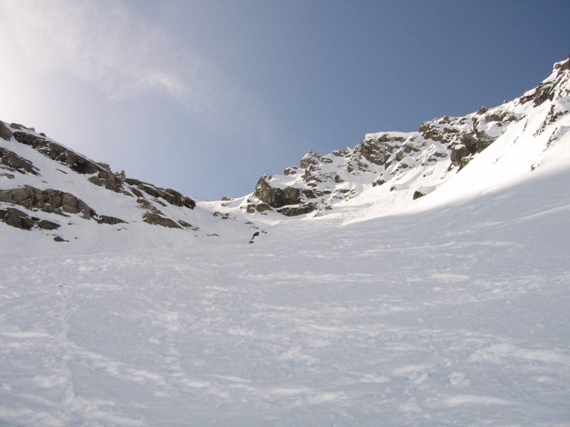 #4 Aiguille de Grand Fond : Le couloir le matin avant de monter Aiguille de Grand Fond : Le couloir le matin avant de monter