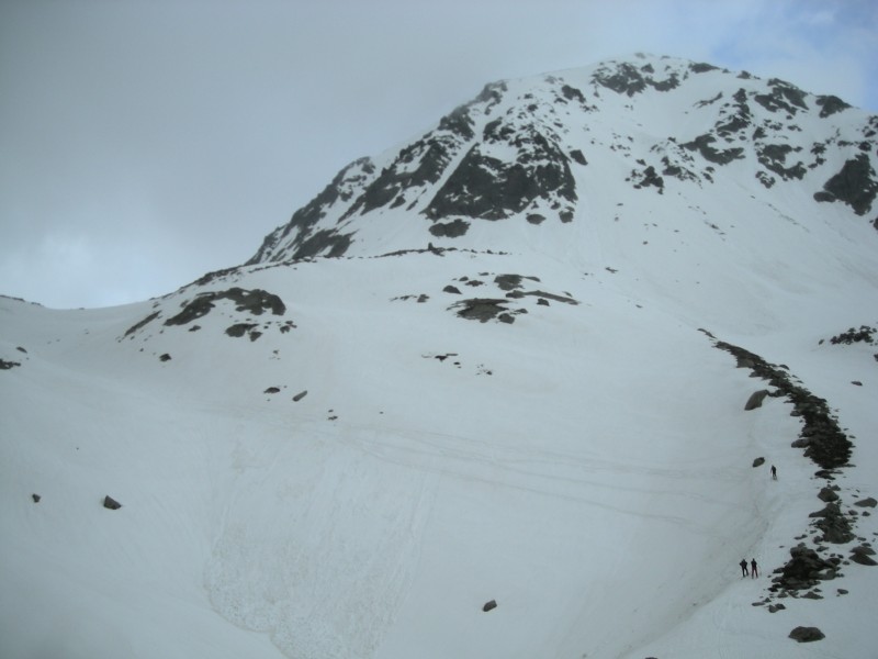 Cime de Colle Longue : Antecime vue du vallon de la Seccia a 2350m