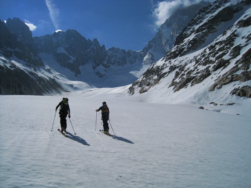 #1 Aiguille de l Aiguille de l'éboulement : Montée sur le glacier de Léschaux