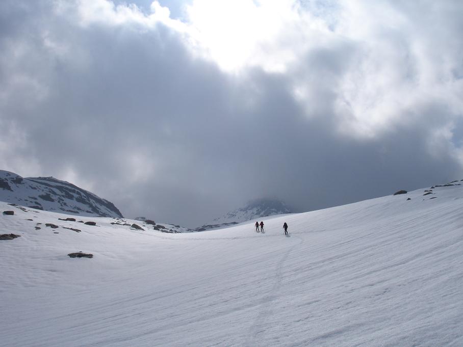 Approche du col : Col de Punta Foura en approche