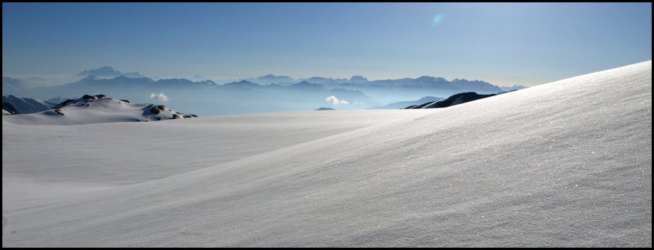 panoramique : depuis le bas du Glacier de Saint Sorlin. Pour ceux qui ne connaissent pas ...