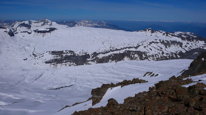 le désert de platé : Désert de platé , vu de la pointe d'anterne