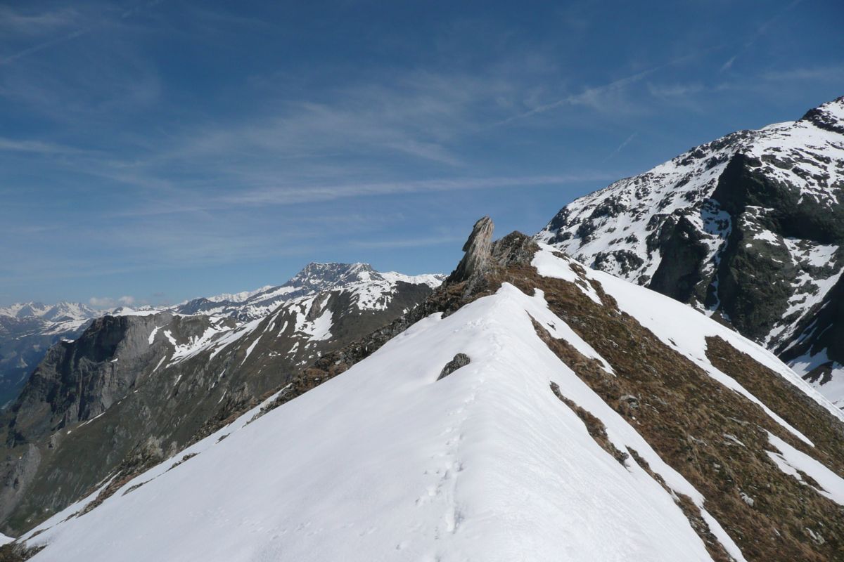 #12 Franchissement de l Franchissement de l'arête : pour rejoindre la face NW du roc du Blanchon
