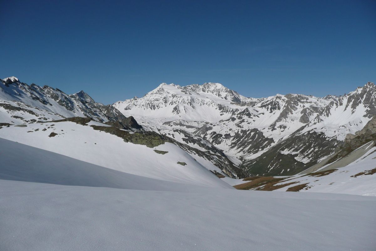 #2 Péclet-Polset : vue depuis le col (2653 m) Péclet-Polset : vue depuis le col (2653 m)