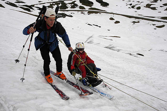 Marion... : ... en plein effort. Elle aura été super courageuse, en tous cas (et le papa aussi !)