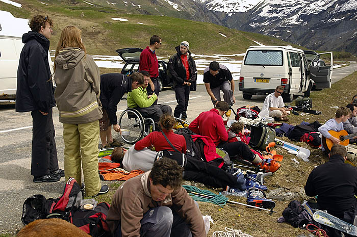 En tant que chauffeur, : j'ai raté la traversée du ruisseau, alors directos les photos du piknik