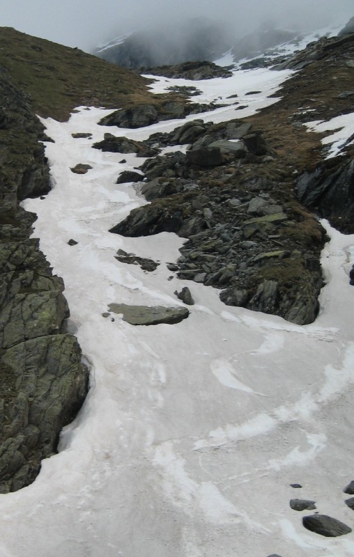 #1 Couloir d Couloir d'acces au refuge : Couloir de descente permettant de rejoindre le refuge