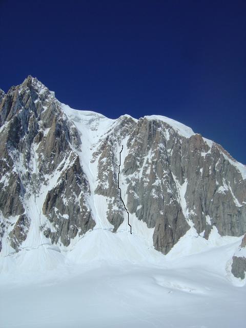 #14 Couloirs Jaeger et Gervasutti : La limite skiée la veille. Couloirs Jaeger et Gervasutti : La limite skiée la veille.