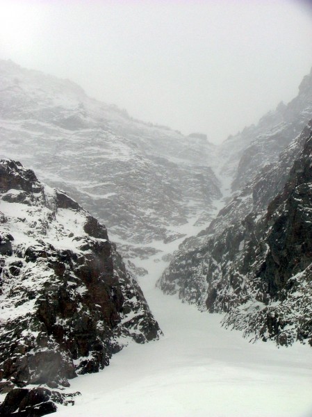 vue globale : Aspect du couloir en fin de descente