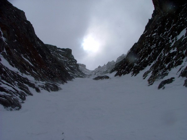 Partie supérieure : Le soleil n'arrive pas à percer.